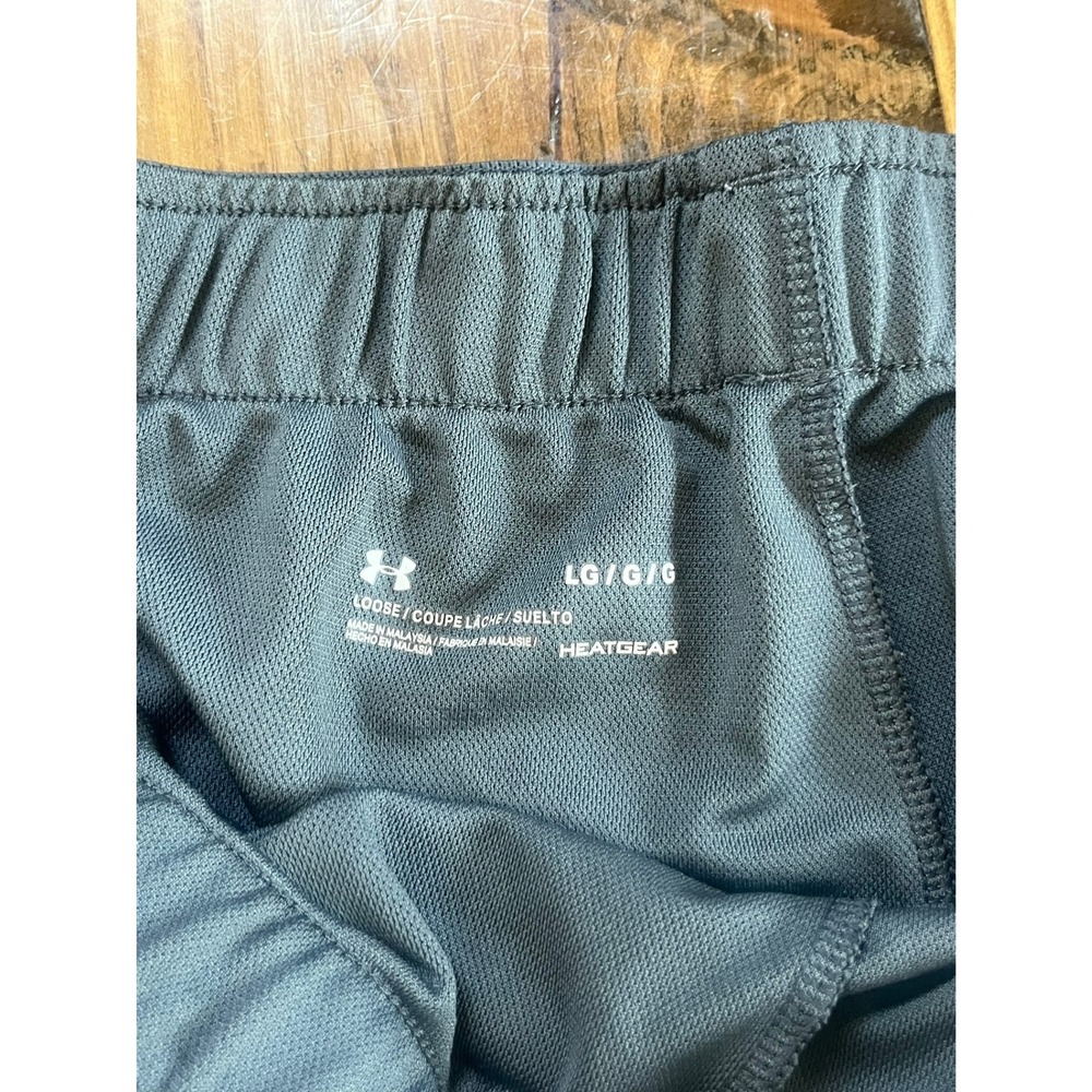 Under Armour Womens Gray HeatGear Floral Side Panel Athletic Shorts Size Large - Picture 4 of 5
